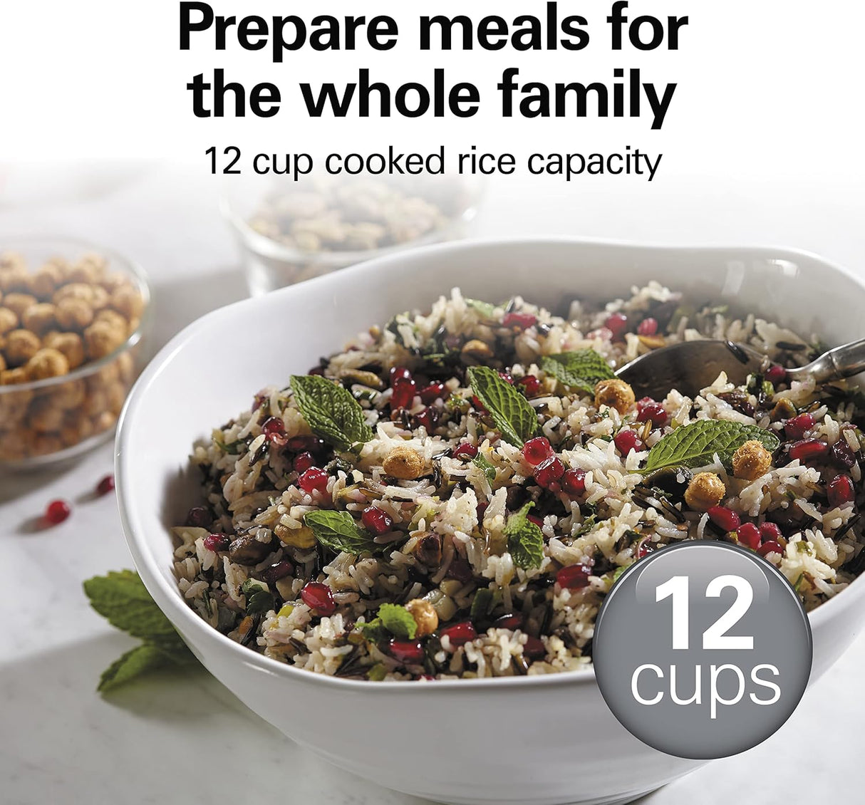 Arrocera Digital Hamilton Beach, 12 Tazas, Modelo 37561