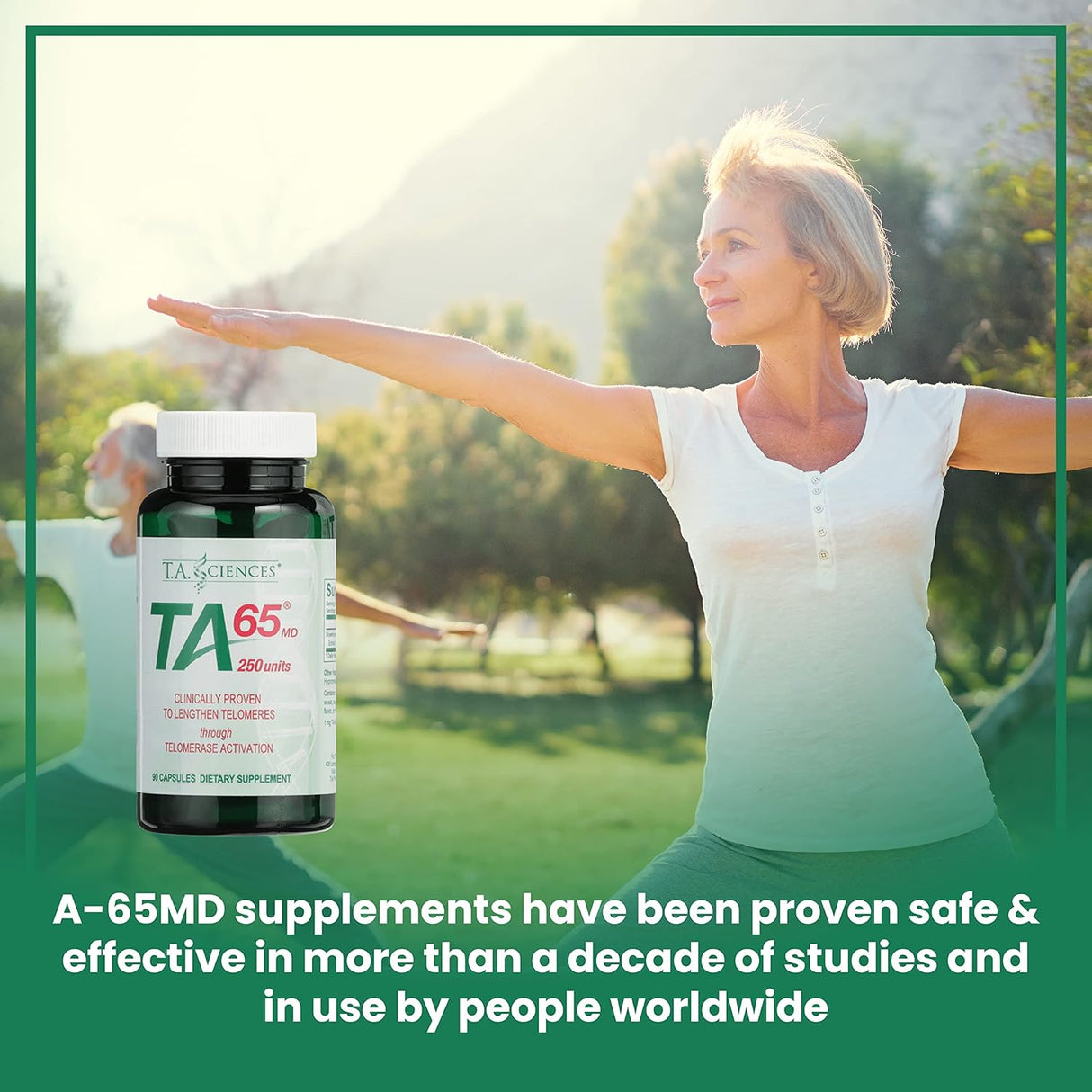 Suplemento Rejuvenecimiento celular TA-65 90 cápsulas