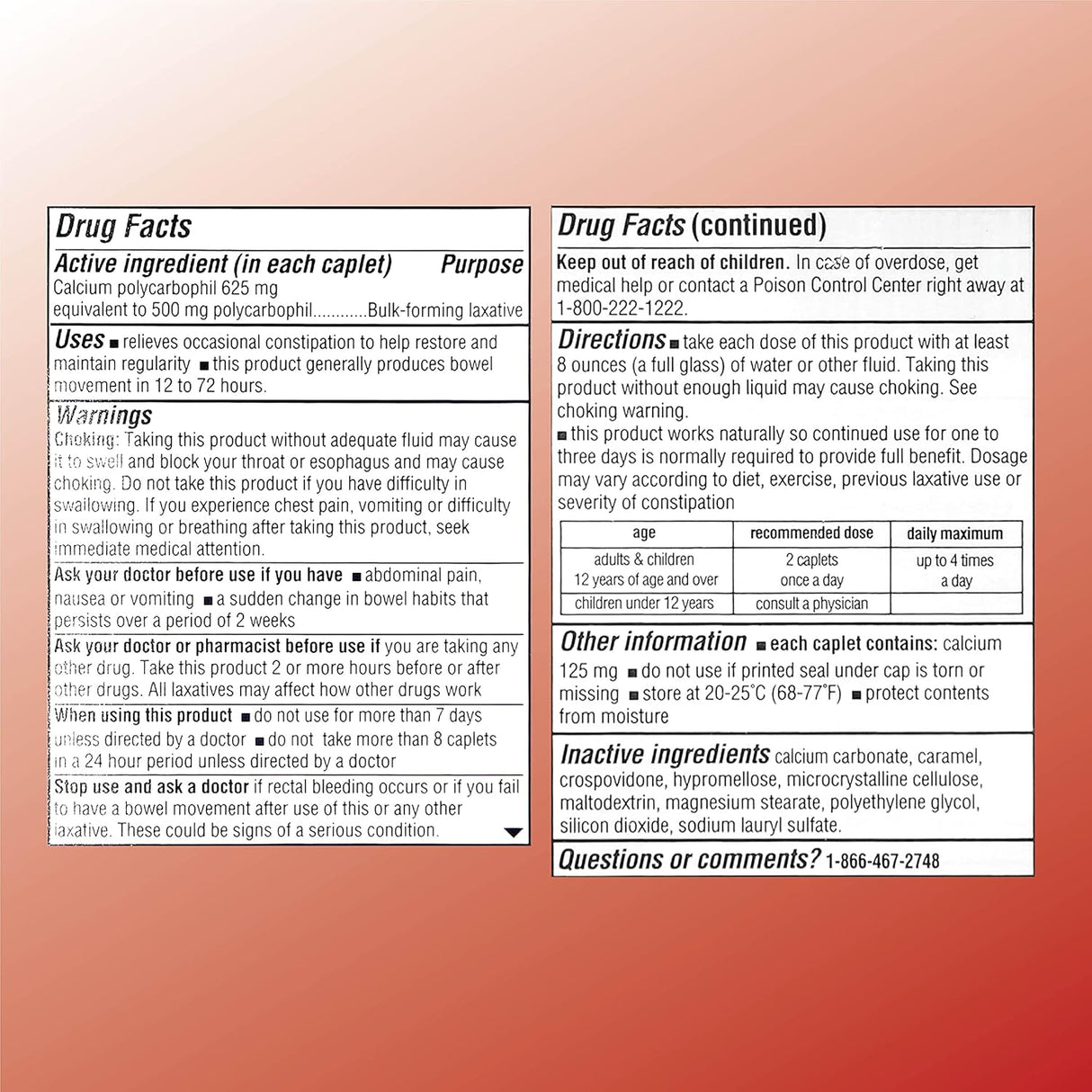 Cápsulas de terapia de fibra alivio del estreñimiento seguro