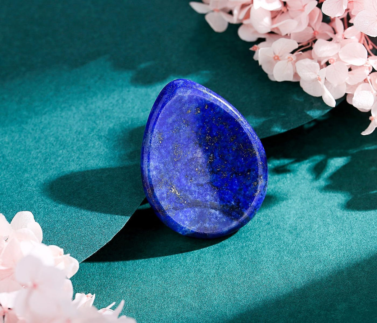 DUQGUHO Piedra de preocupación de lapislázuli, cristales