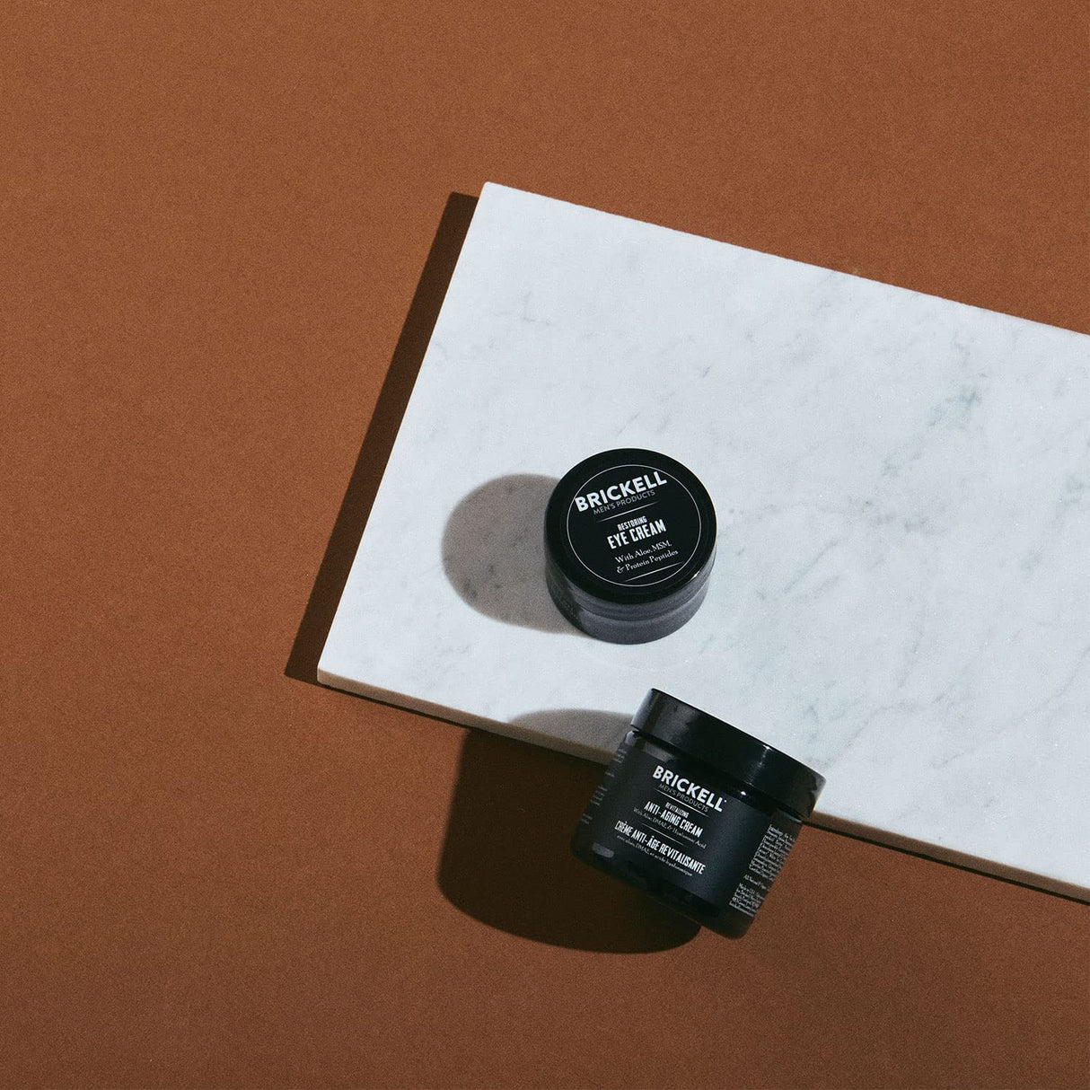 Crema facial antiarrugas y crema para ojos Brickell Men's