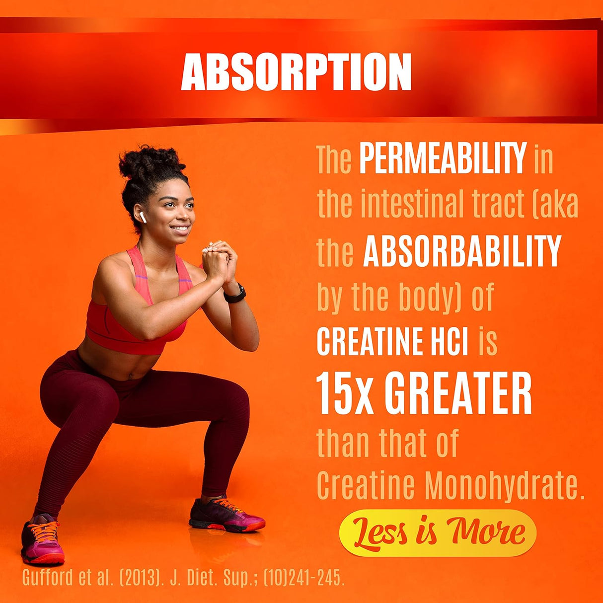 Cápsulas de Creatina HCL con HMB, Suplemento Vegano 180 cápsulas