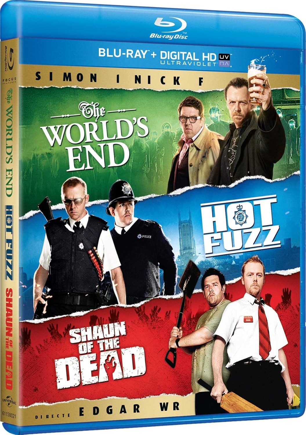 Trilogía Blu-ray Shaun of the Dead / Hot Fuzz / The World's End