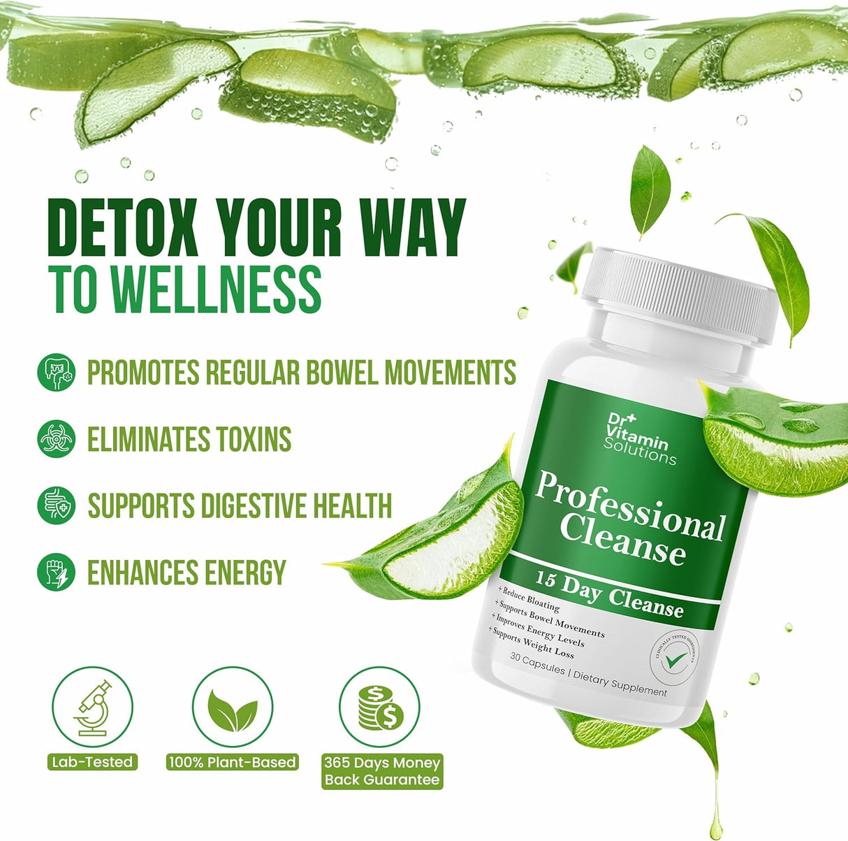 Dr Vitamin Soluciones 15 Días Limpieza Intestinal Detox para Mujer, 30 Cáps.