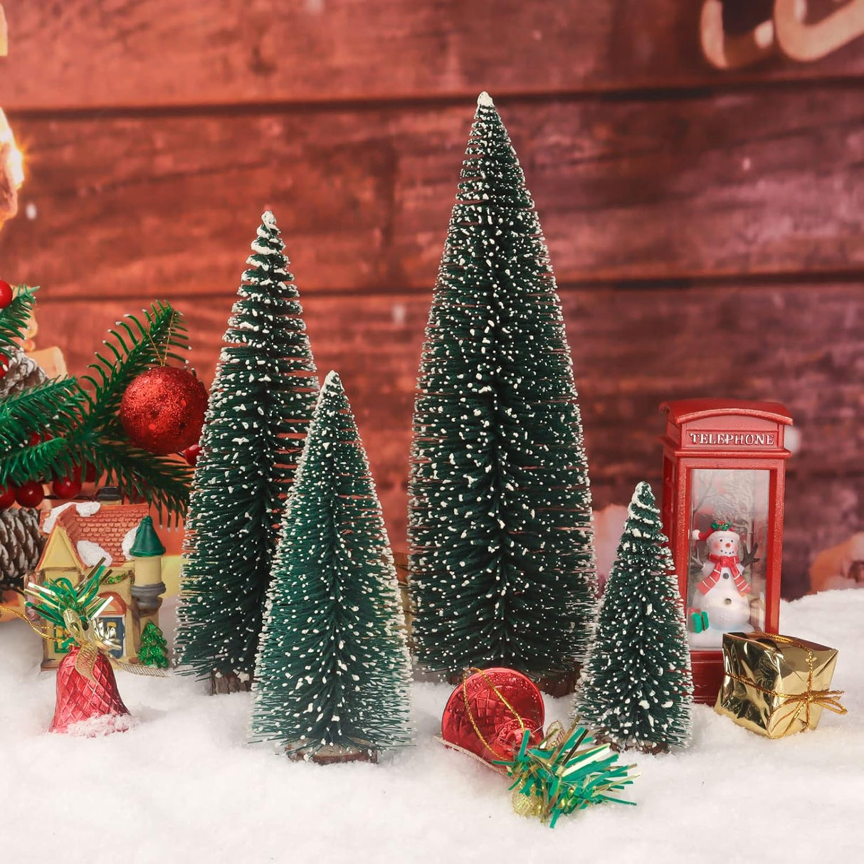 Árbol de Navidad Miniatura de Mesa, Decoración, Pequeño Modelo