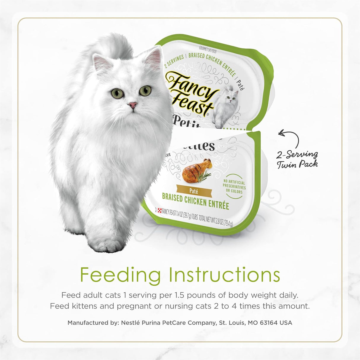 Comida Húmeda para Gatos Purina Fancy Feast, Pollo en Taza 2.8 oz