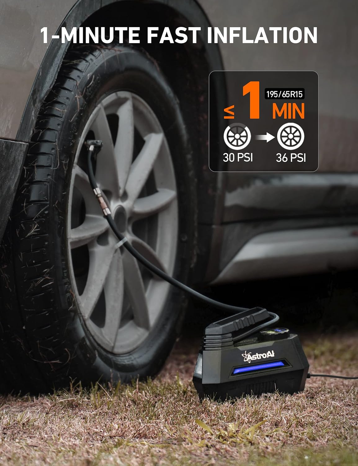 Inflador de neumáticos compresor de aire portátil AstroAI