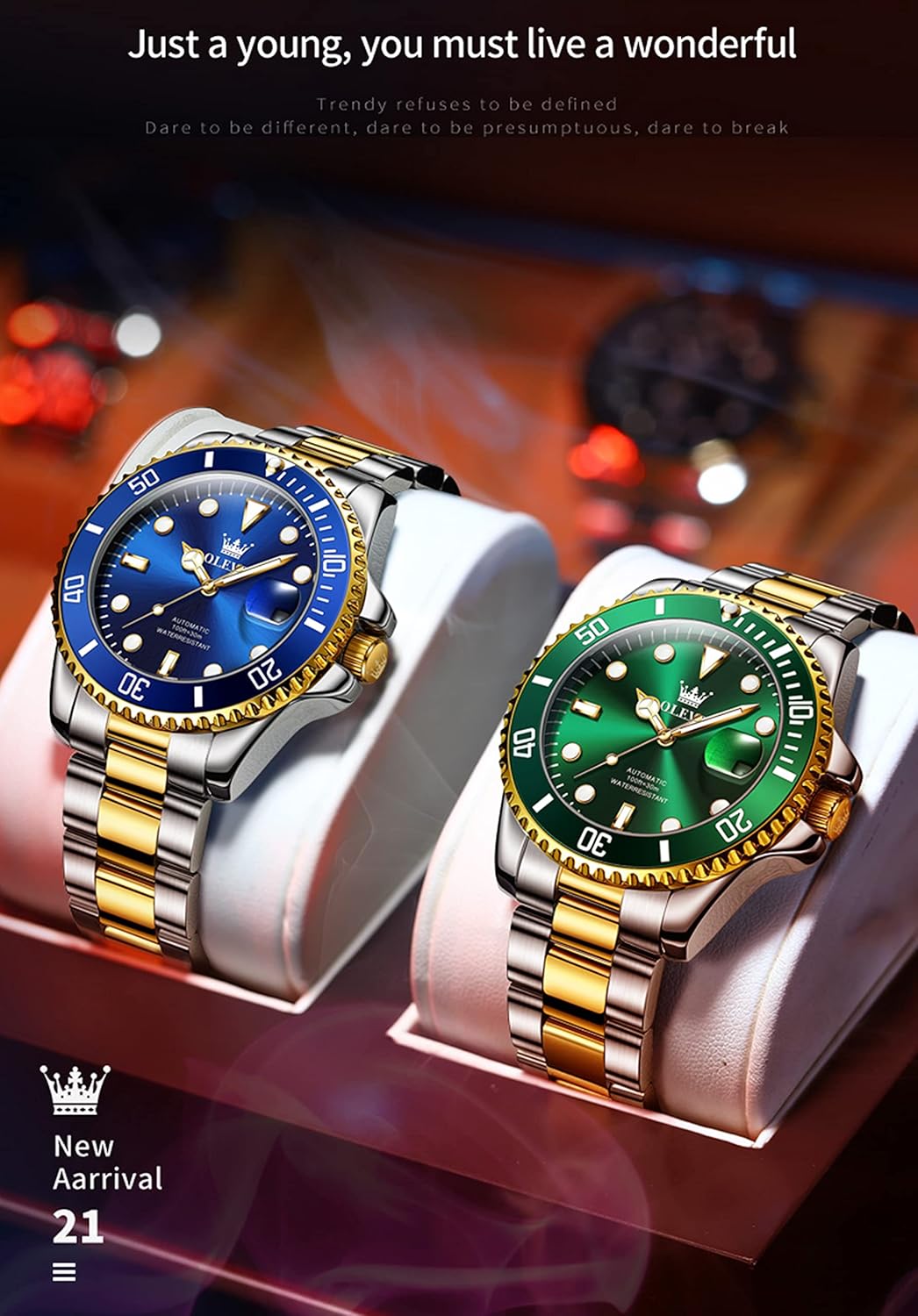 Relojes para hombre bisel giratorio de alta calidad