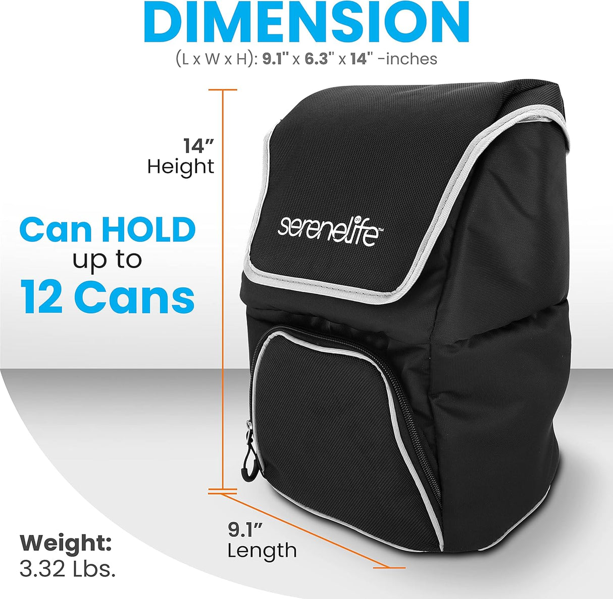 Bolsa térmica para carrito de golf SereneLife SLGZCBG