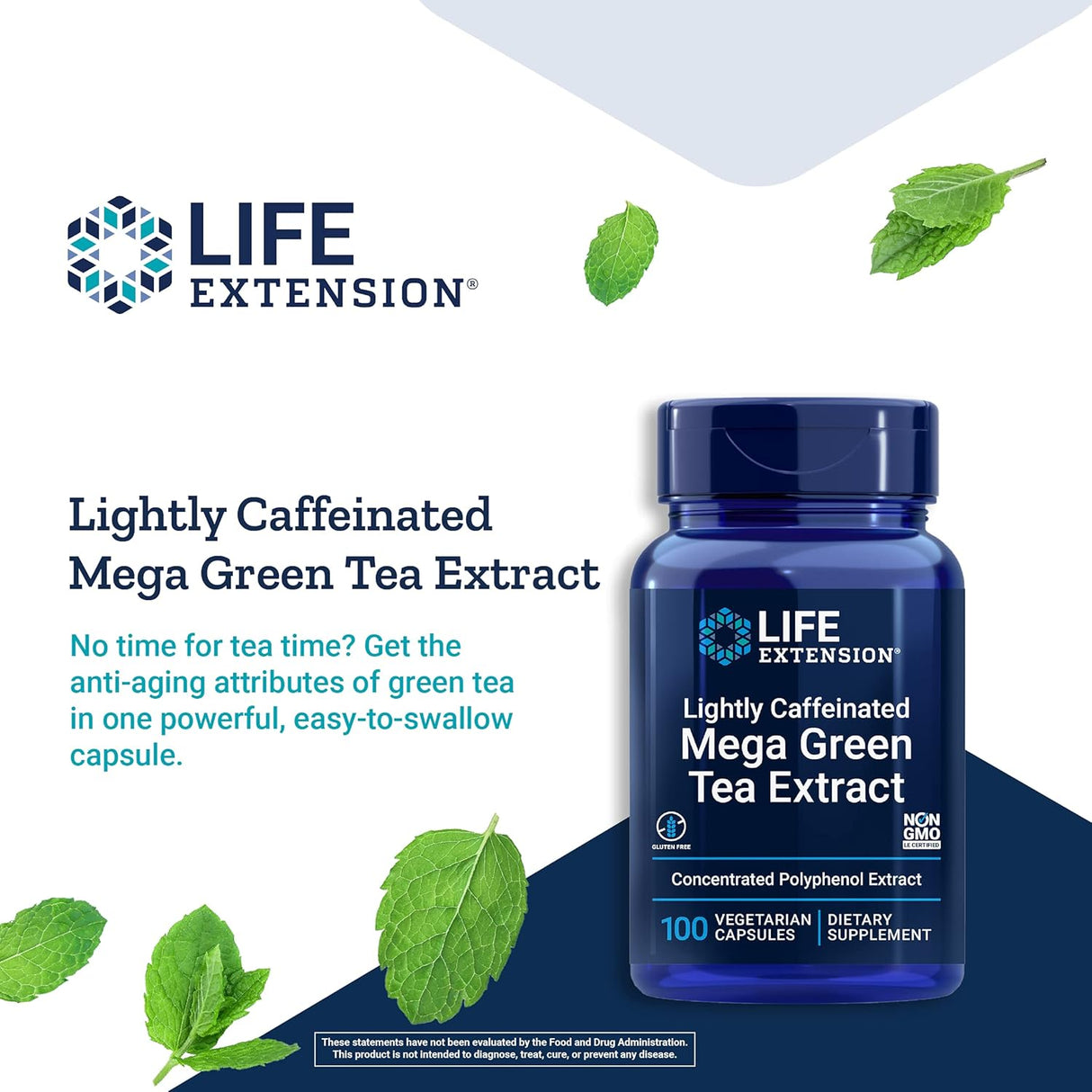 Suplemento life Extension & Mega extracto de té verde 100u