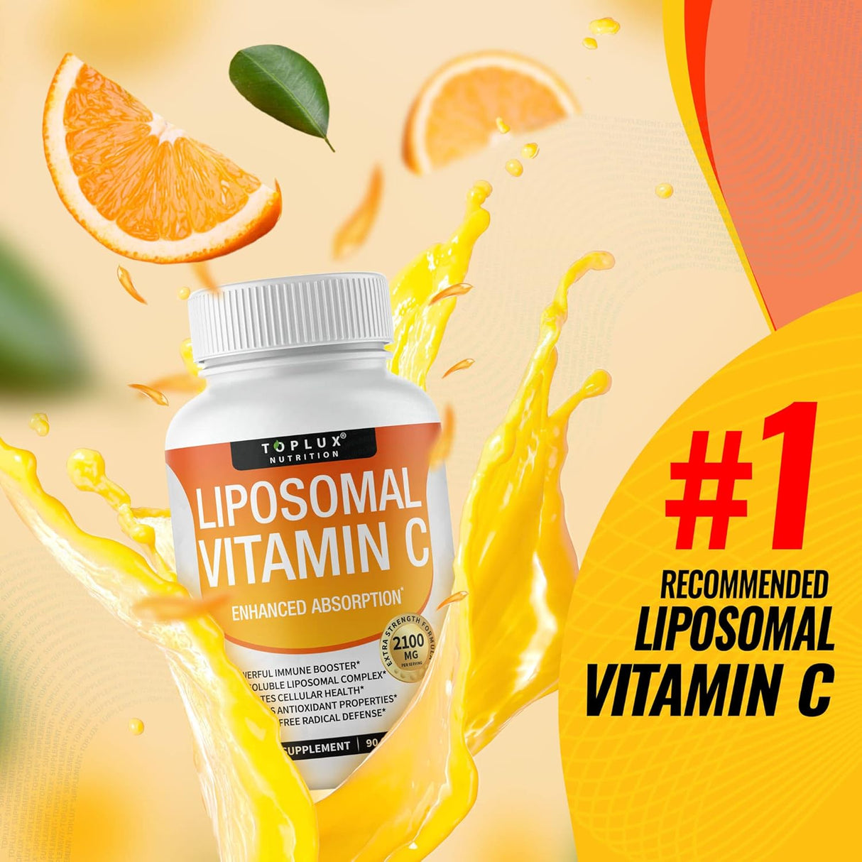 Suplementos Liposomal Vitamina C 2100 mg vegano sin OMG