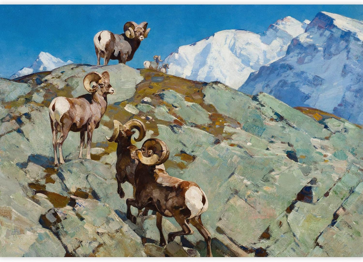 IDEA4WALL Adhesivo mural removible para pared oveja carnero.