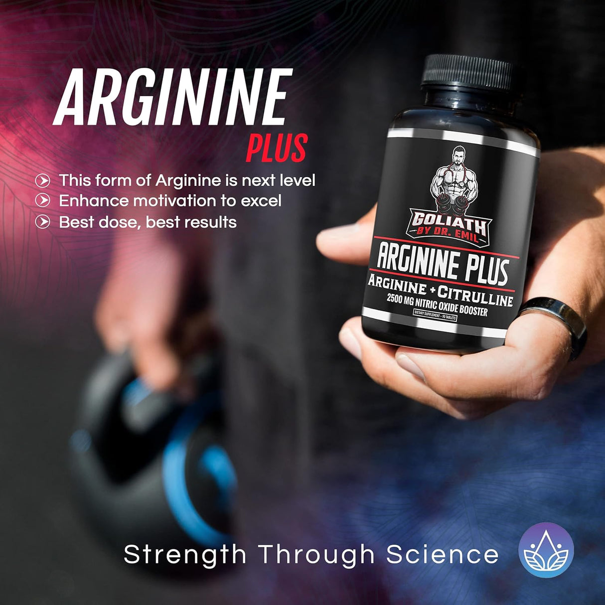 Suplemento ARGININE Plus - L arginina + L citrulina 2500 mg