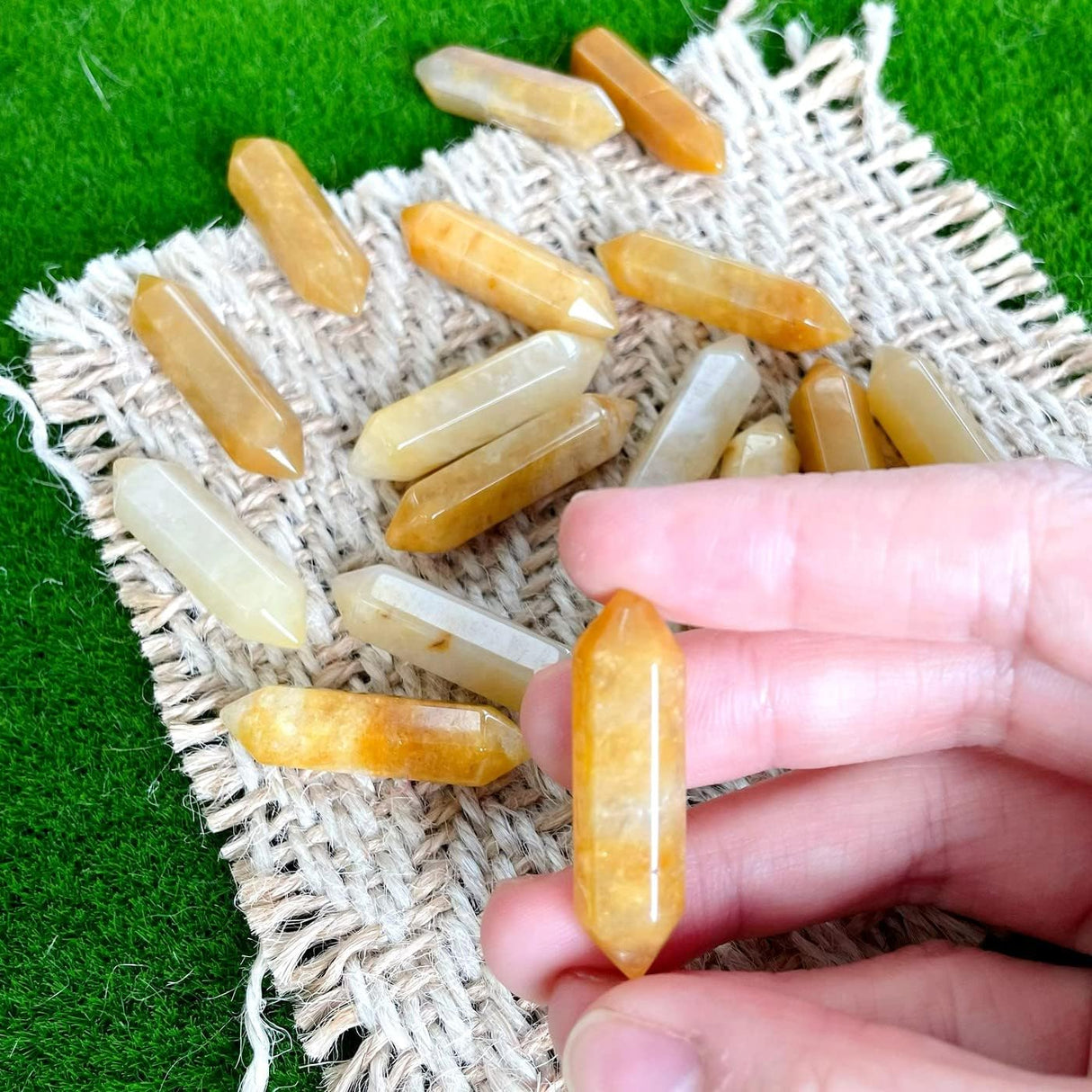 Piedras de Aventurina Amarilla para Sanación y Decoración