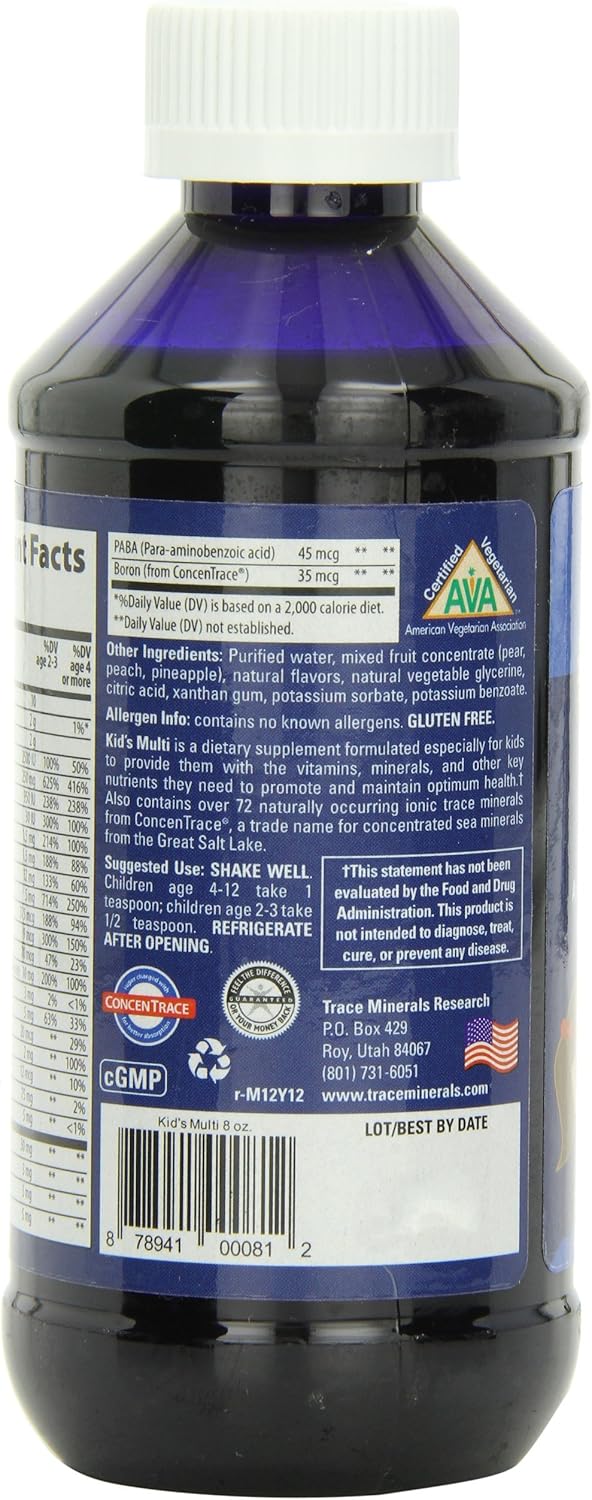 Suplemento multivitamínico líquido para niños vitamina C