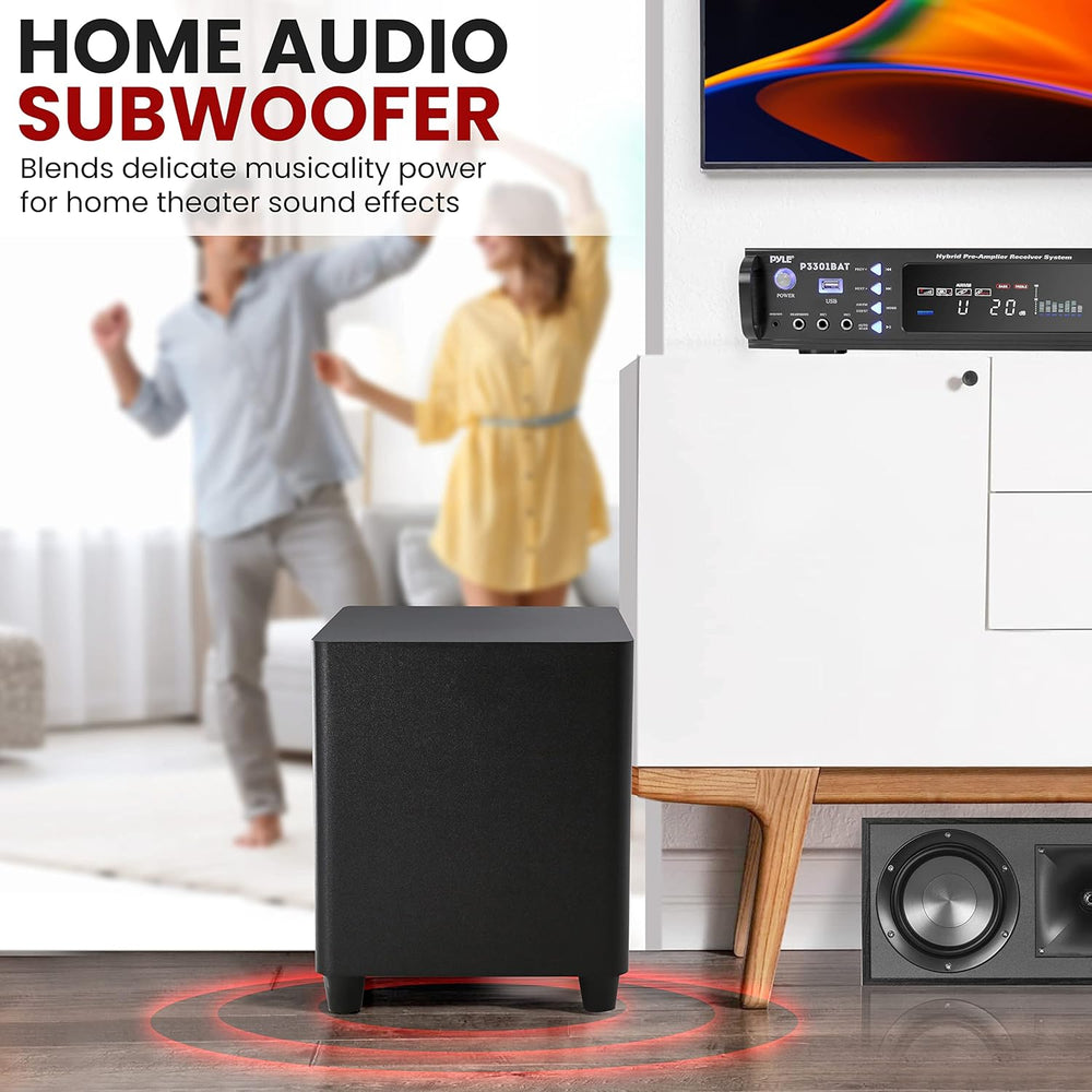Subwoofer activo de disparo hacia abajo 10 pulgadas