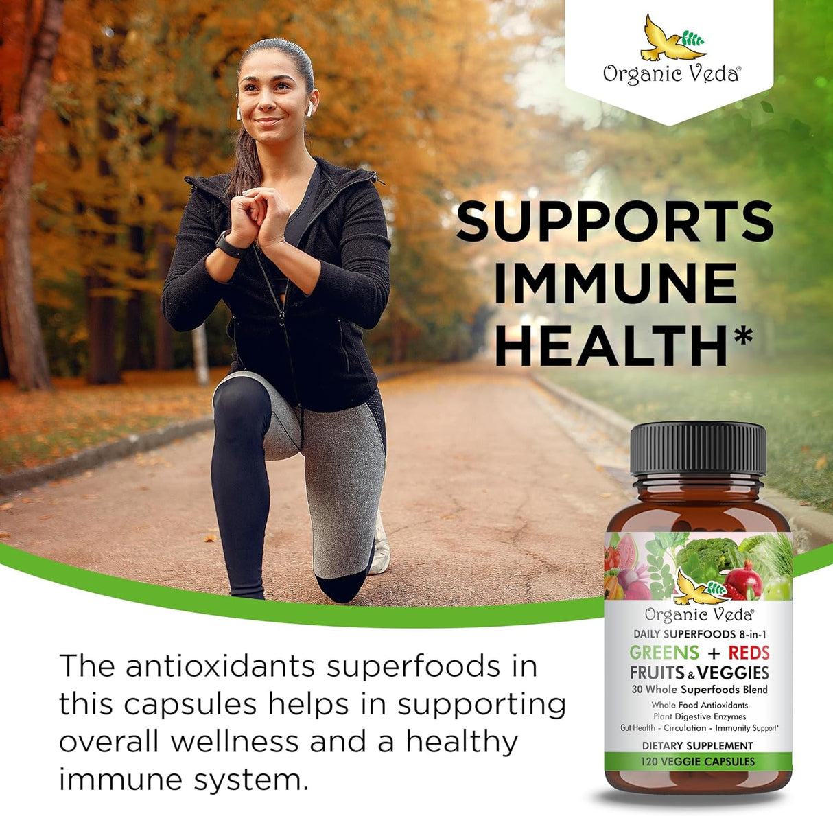 Suplemento Vegano de Frutas y Verduras en Cápsulas