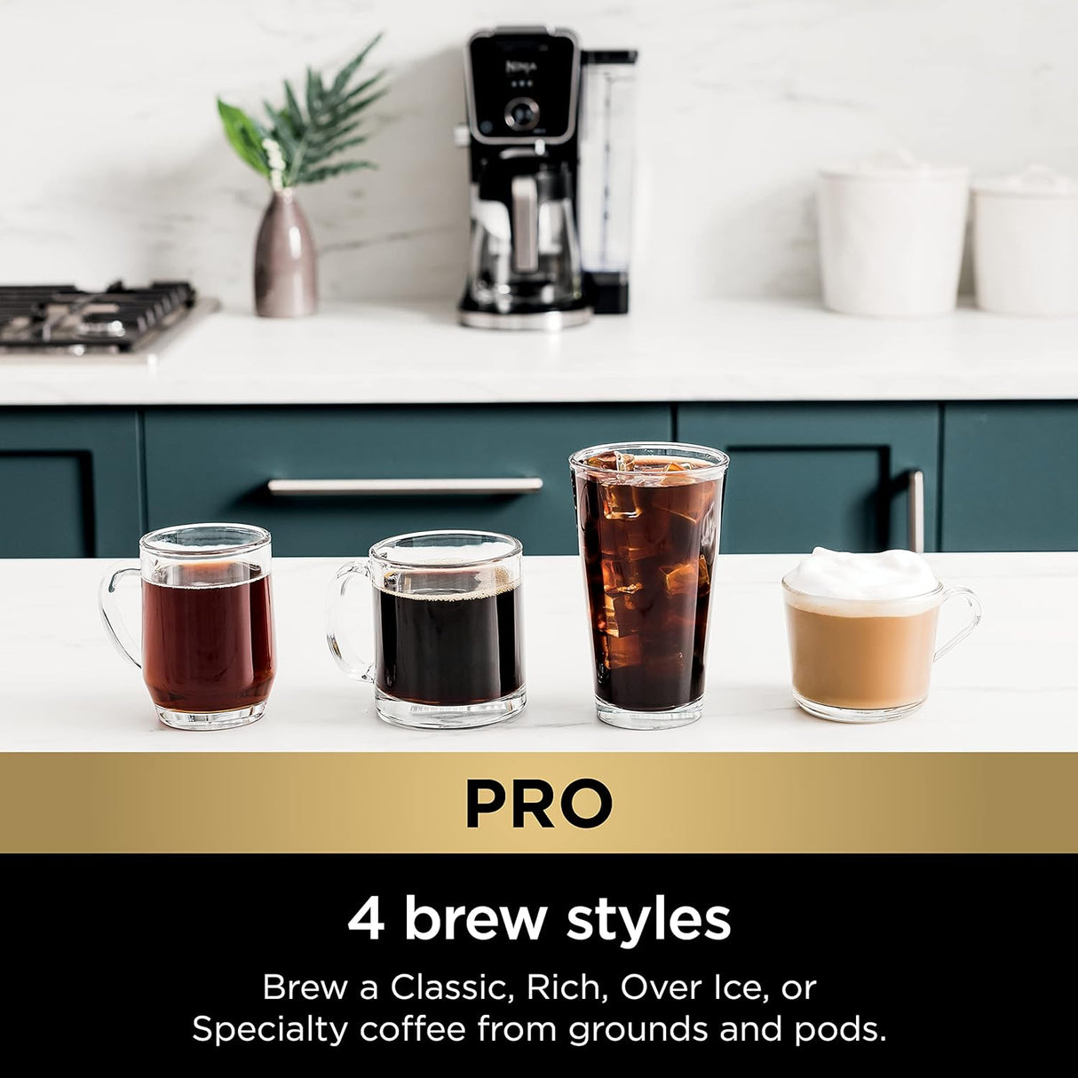 Cafetera Ninja Drip, DualBrew Pro, K-Cup y 12 Tazas, CFP301