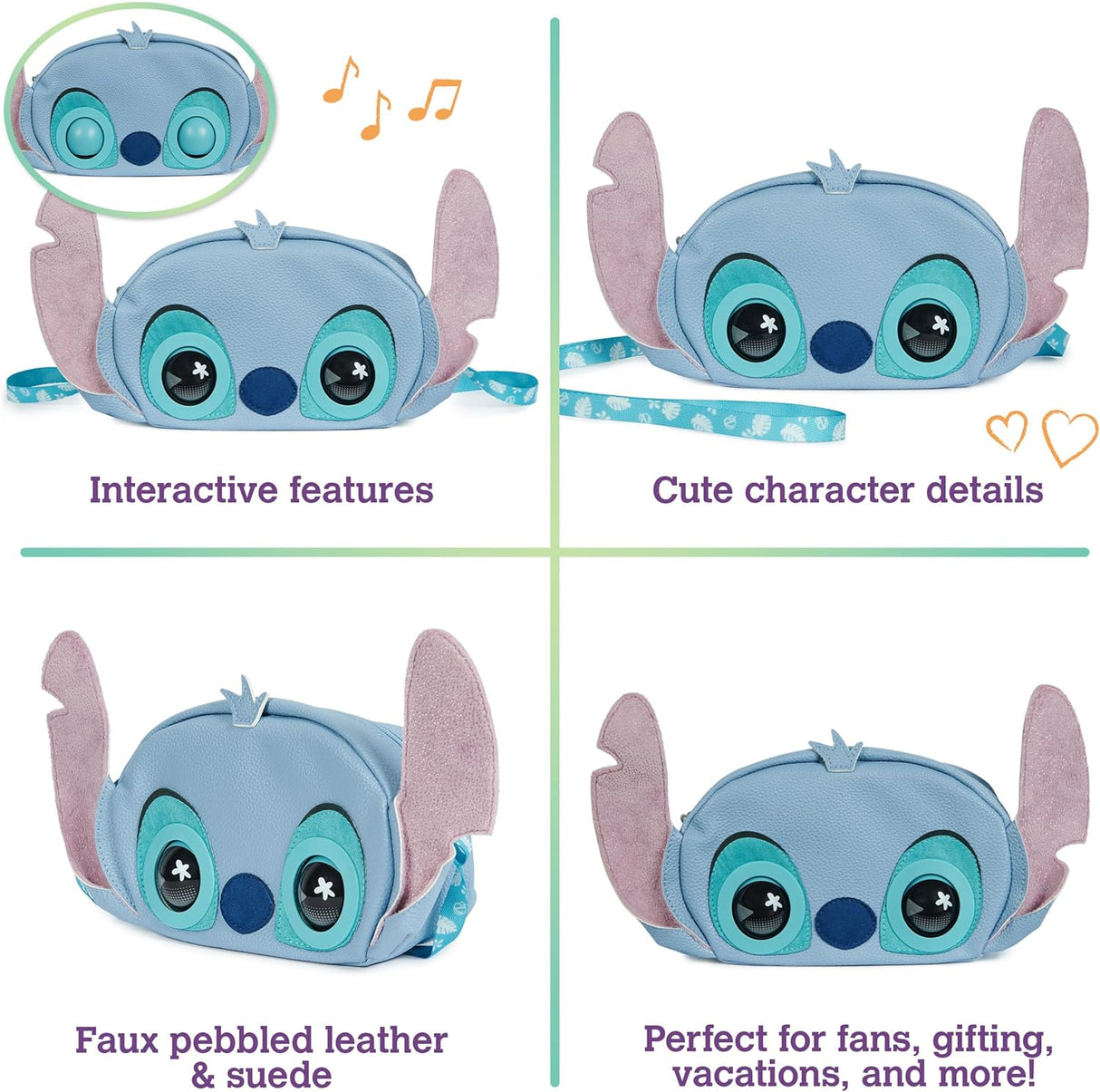 Purse Pets, Stitch Juguete Interactivo, Cruzada Plush