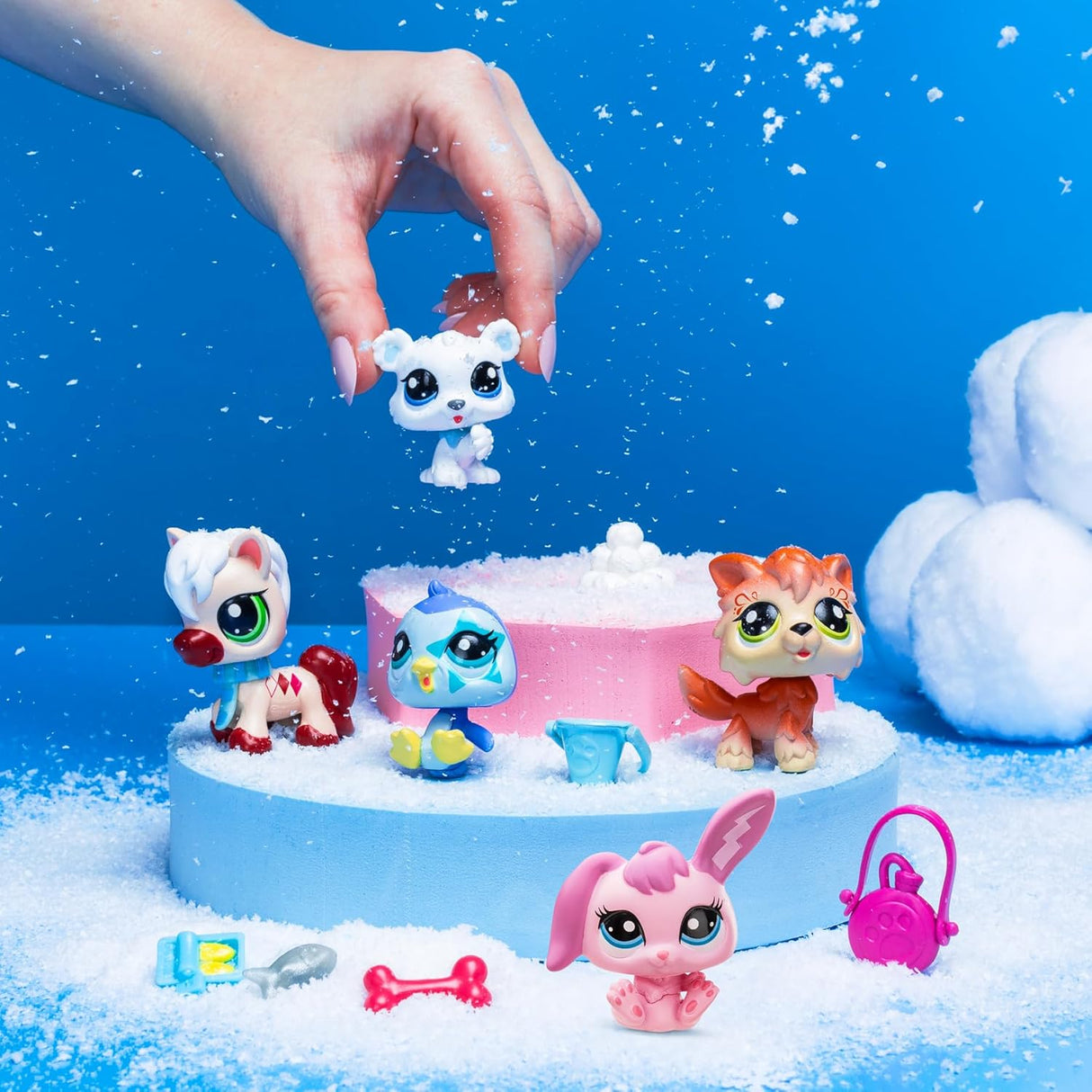 BANDAI Littlest Pet Shop 5 Pack Besties, 7 Accesorios, Serie 2