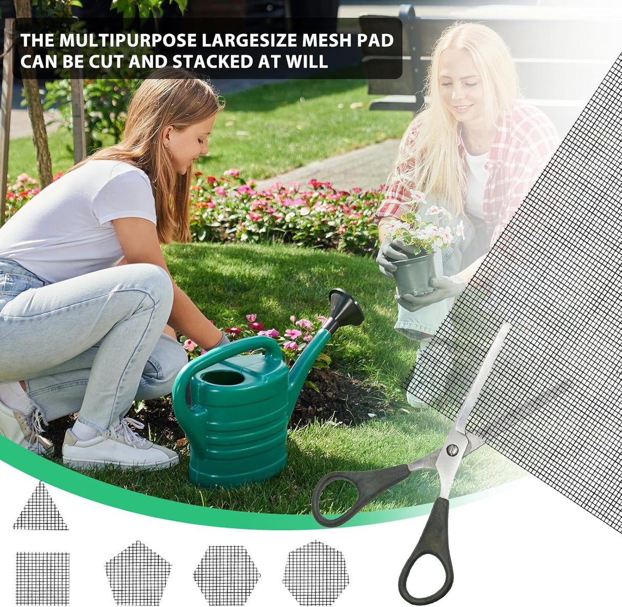 Almohadilla de malla para agujeros para macetas, 10 unidades