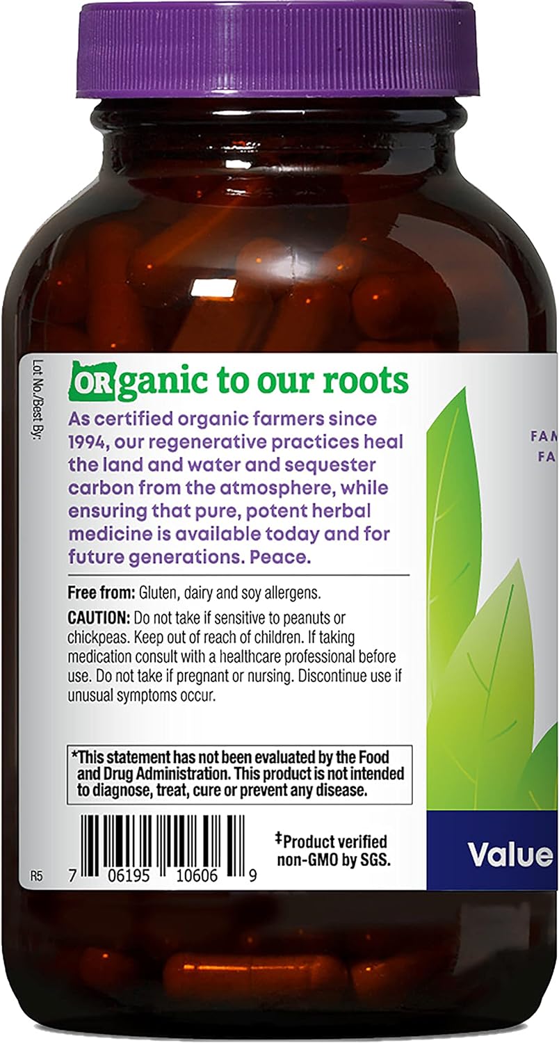 Suplemento Oregon & Wild Harvest Cápsulas de astrágalo 180 u