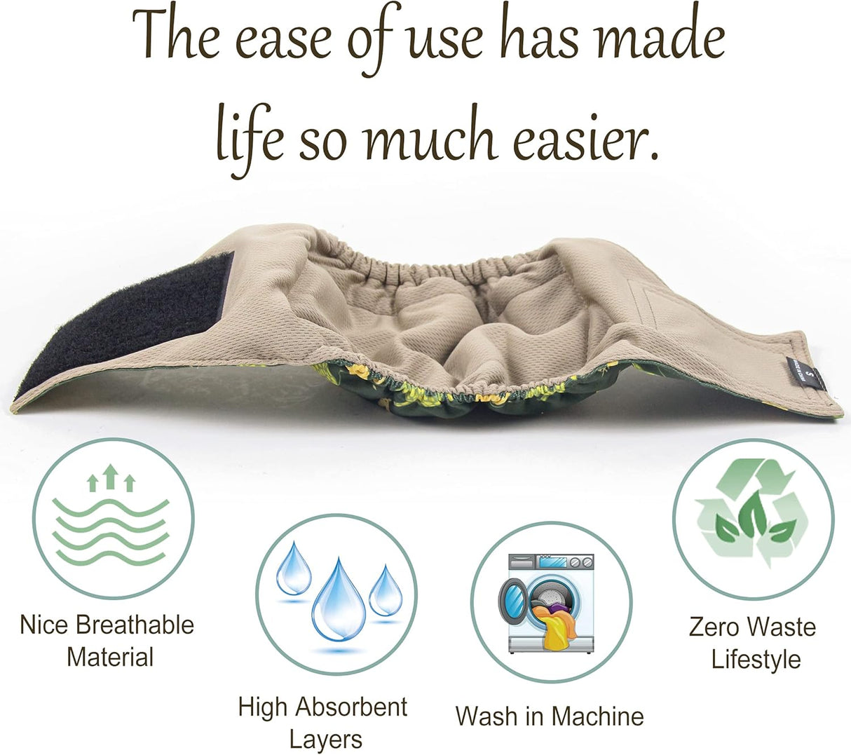 Grecle Pañales prémium para perros machos,para incontinencia