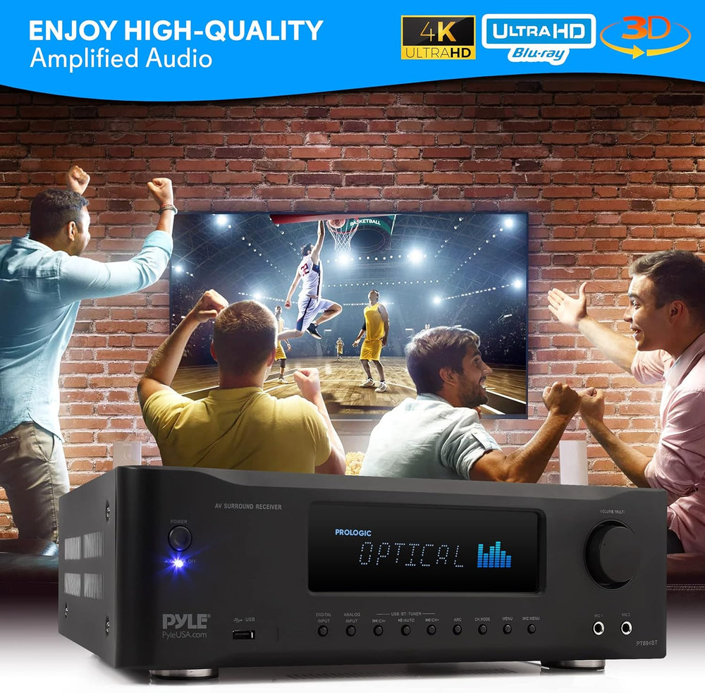 Amplificador estéreo Bluetooth PYLE-HOME PT694BT.5