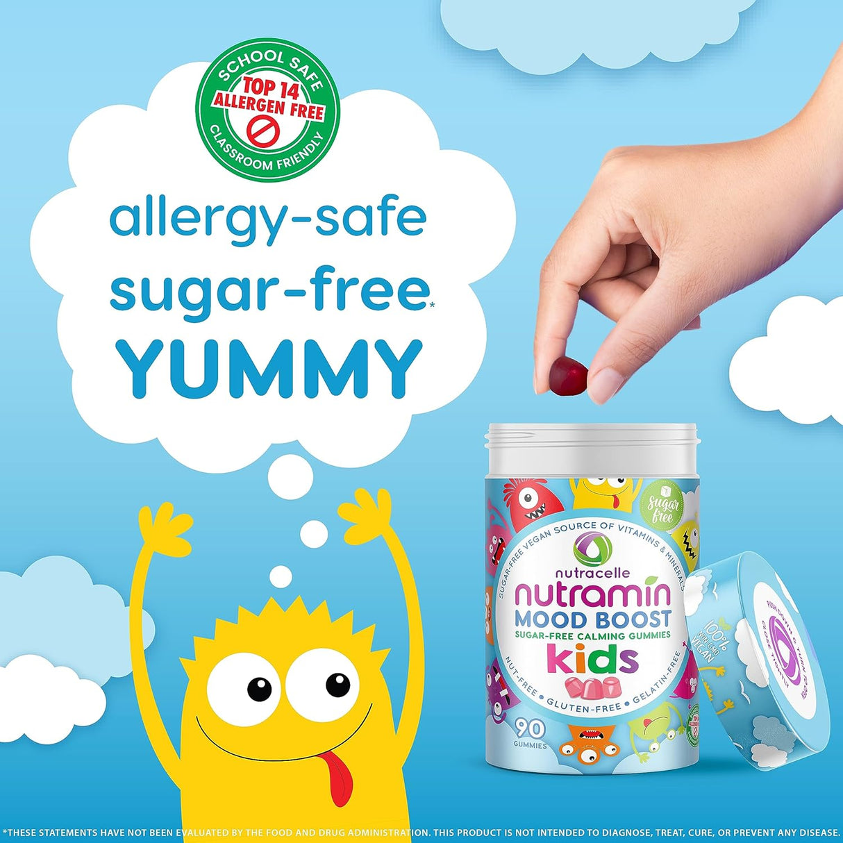 Gummy Calmante NUTRAMIN Kids con Magnesio y Ashwagandha 90 ct