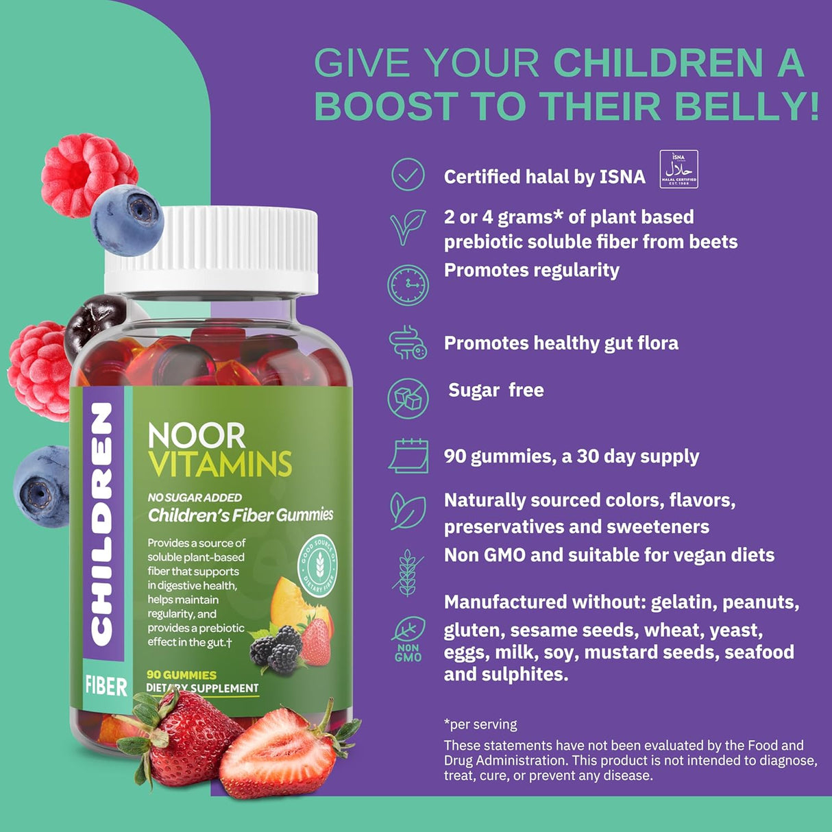 Suplementos de fibra prebiótica a base de plantas