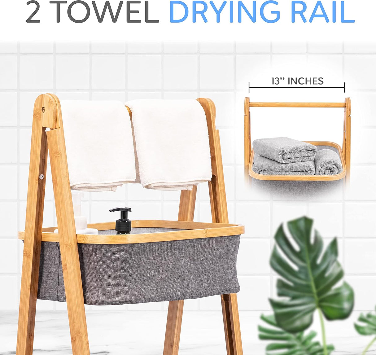 Canastos para Ropa plegable 3 niveles SERENELIFE SLHMPSHF88