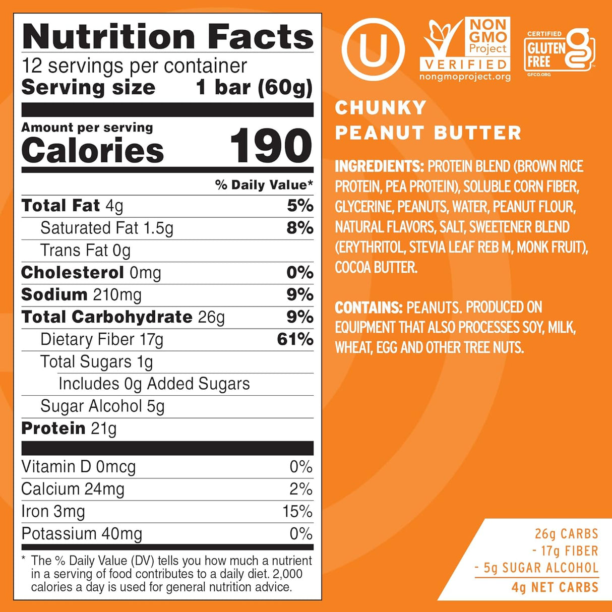 Suplementos Alimenticios Barra de proteínas vegano