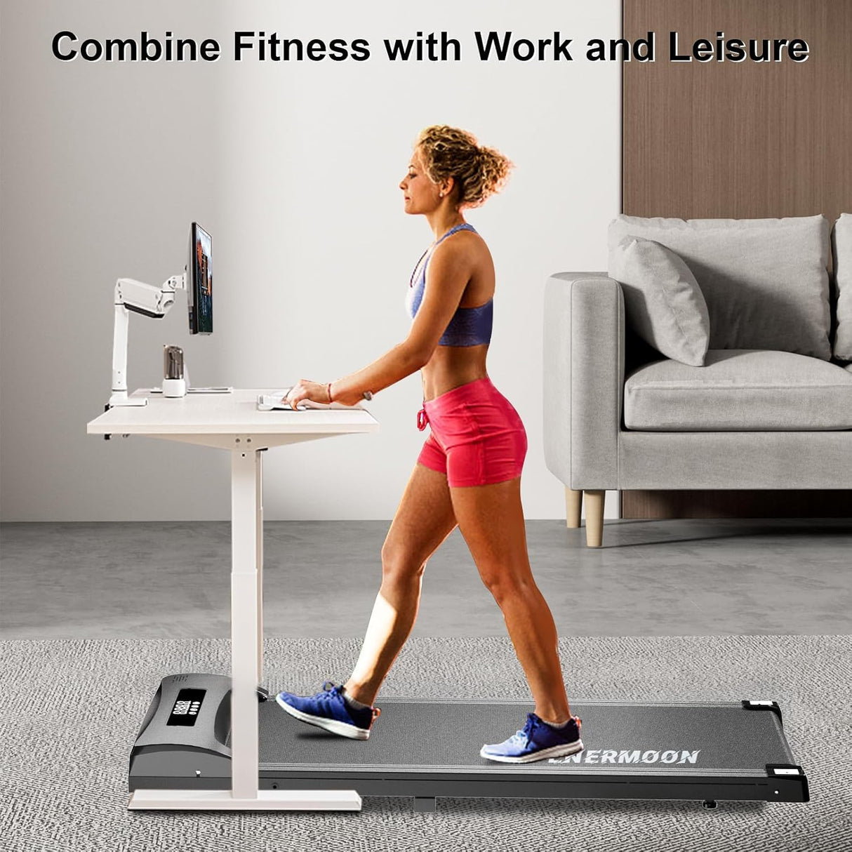 Caminadora Compacta, Control Remoto, Peso 120 kg, Modelo Mini