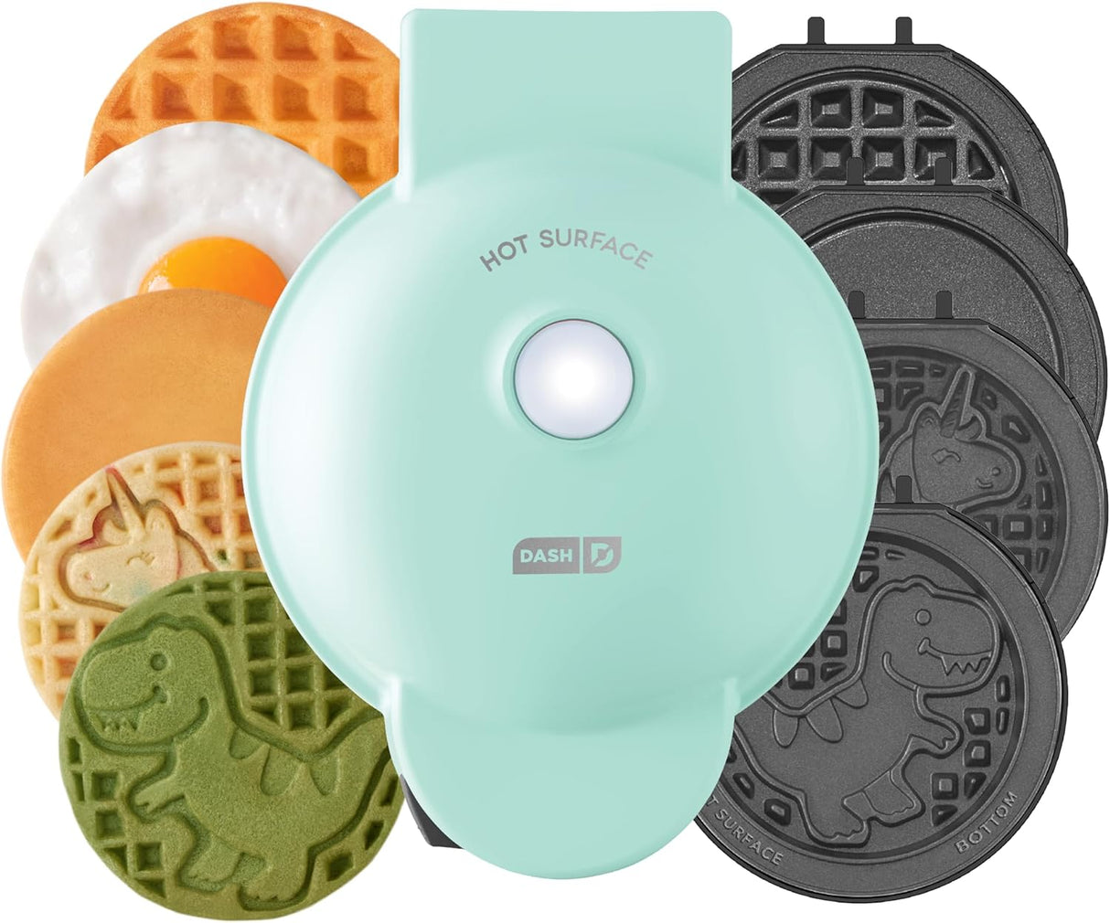 Mini Sistema Multimaker DASH - Waffle Maker 4 en 1 con Placas