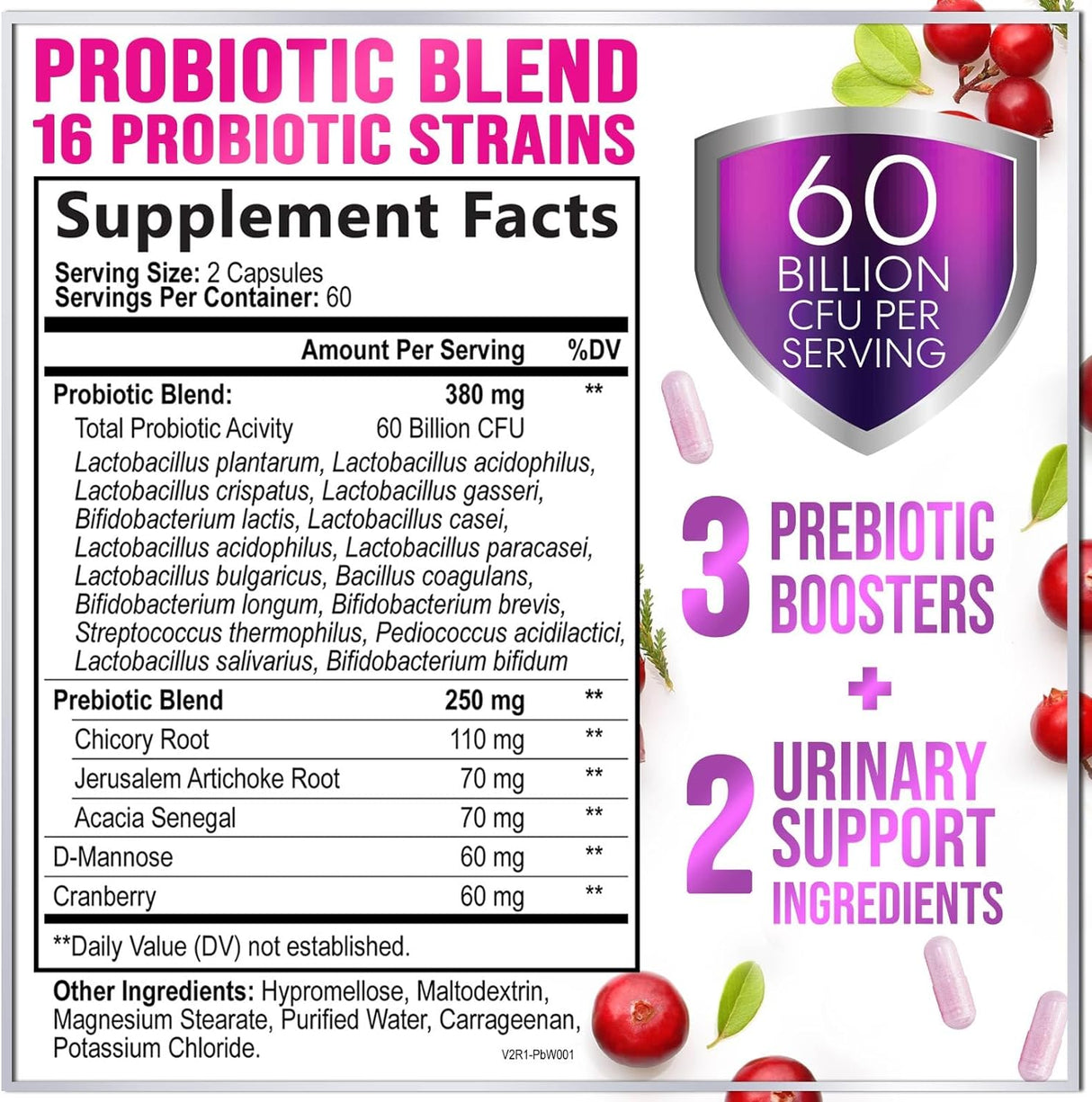 Hello Lovely! Probióticos formulados para mujeres 16 cepas