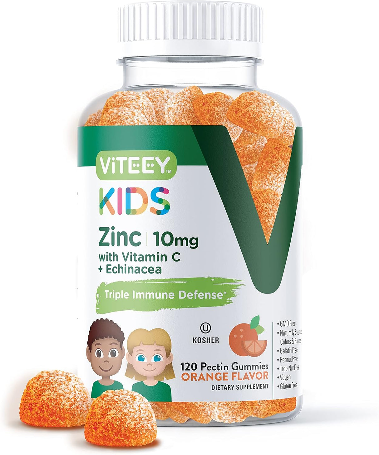 Suplemento 120 und Gomitas de zinc de 10 mg con vitamina C