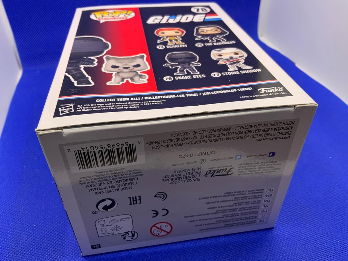 Funko Pop! G.I. Joe Snake Eyes con Timber #78 Exclusivo Funko
