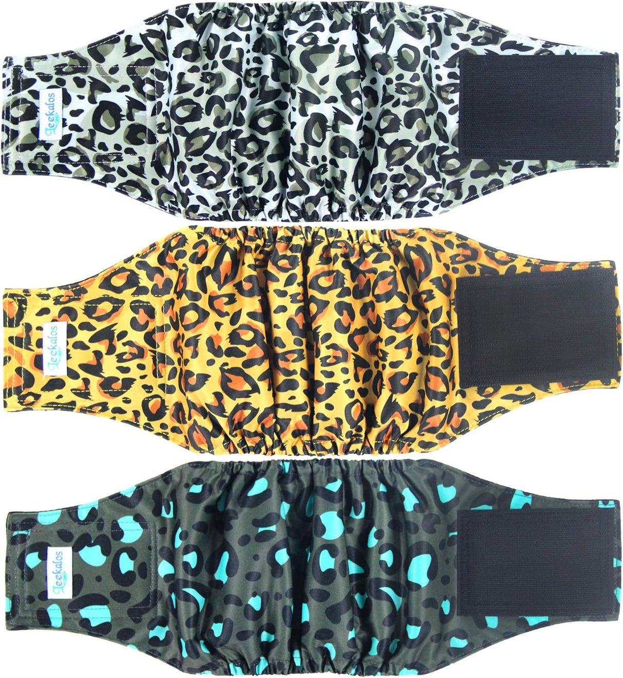 Leekalos Pañales para perros machos (S, leopardo)