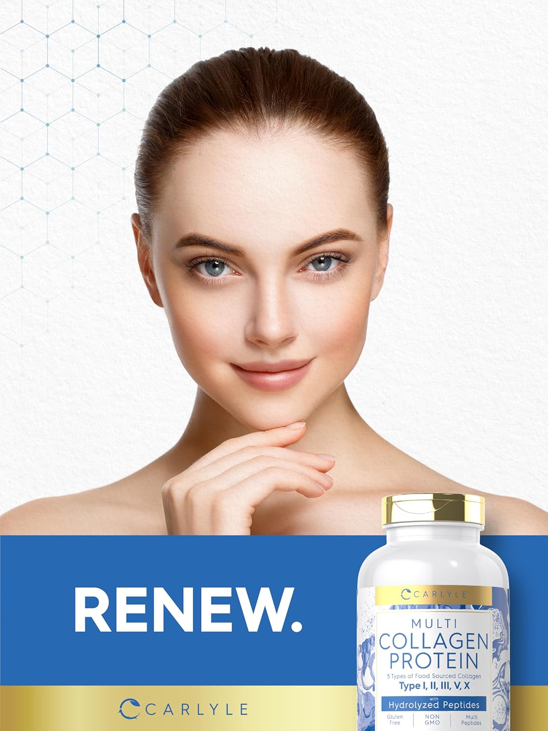 Carlyle Colágeno Multi Cápsulas 2000mg 300u Keto/Paleo