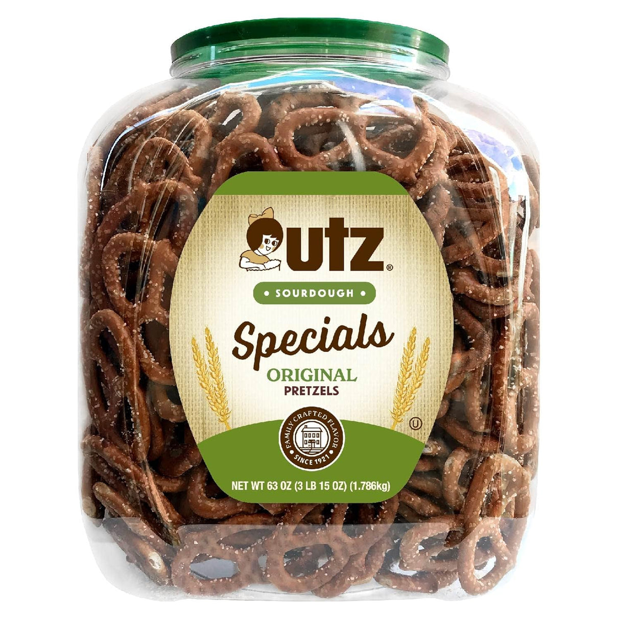 Pretzels Especiales Sourdough, Nudos Clásicos, Contenedor Resealable