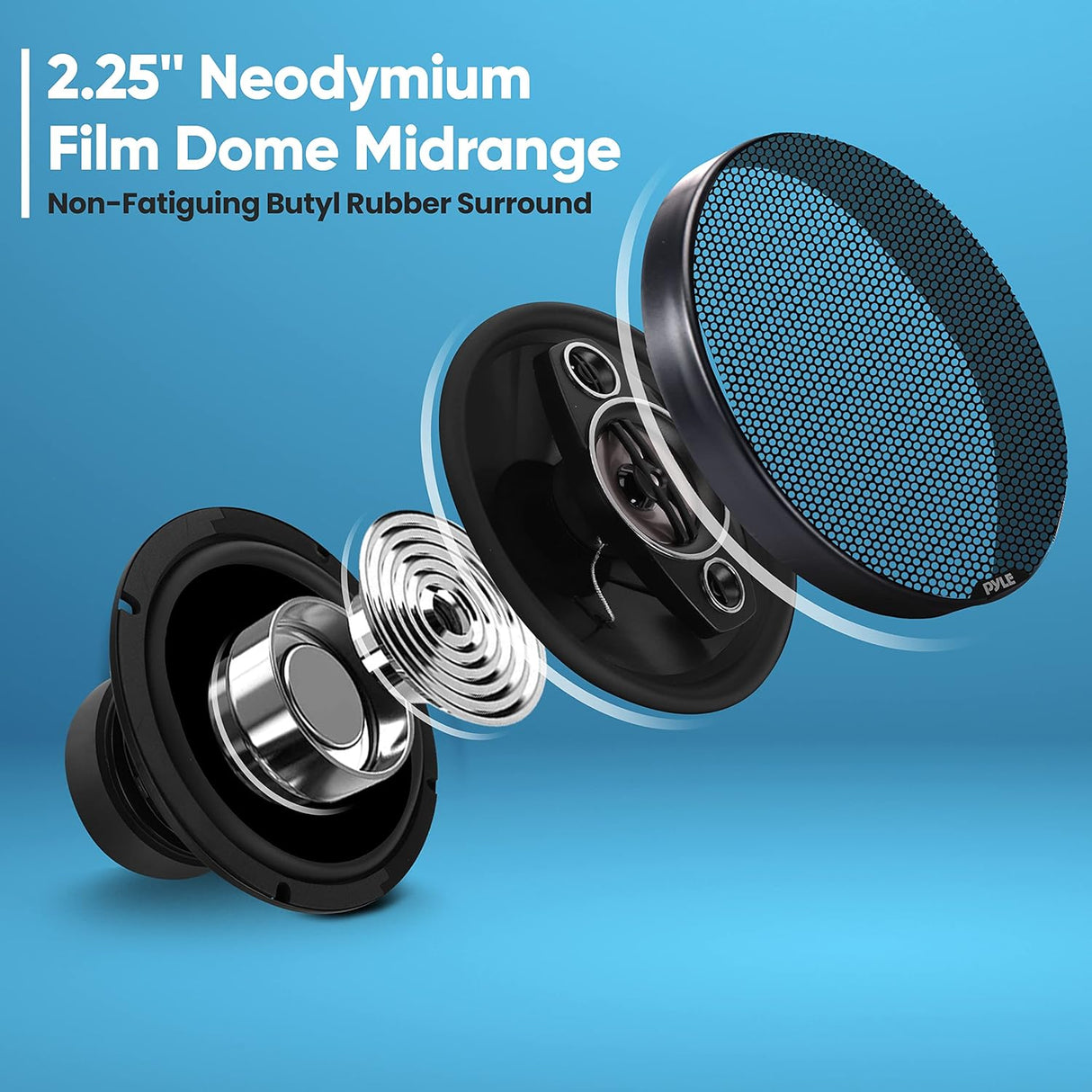 Parlante de cuatro vías 500 vatios PYLE PL814BK