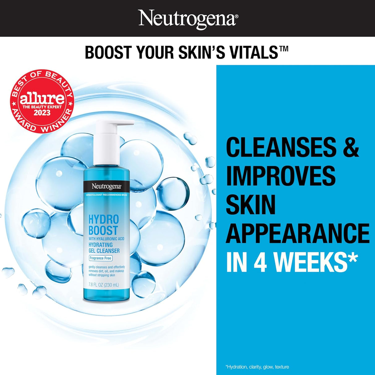 Gel hidratante sin fragancia cn ácido hialurónico Neutrogena