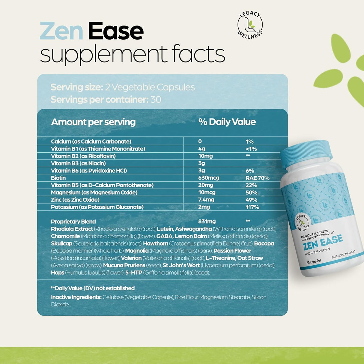 Suplemento para el alivio del estado de ánimo y el estrés