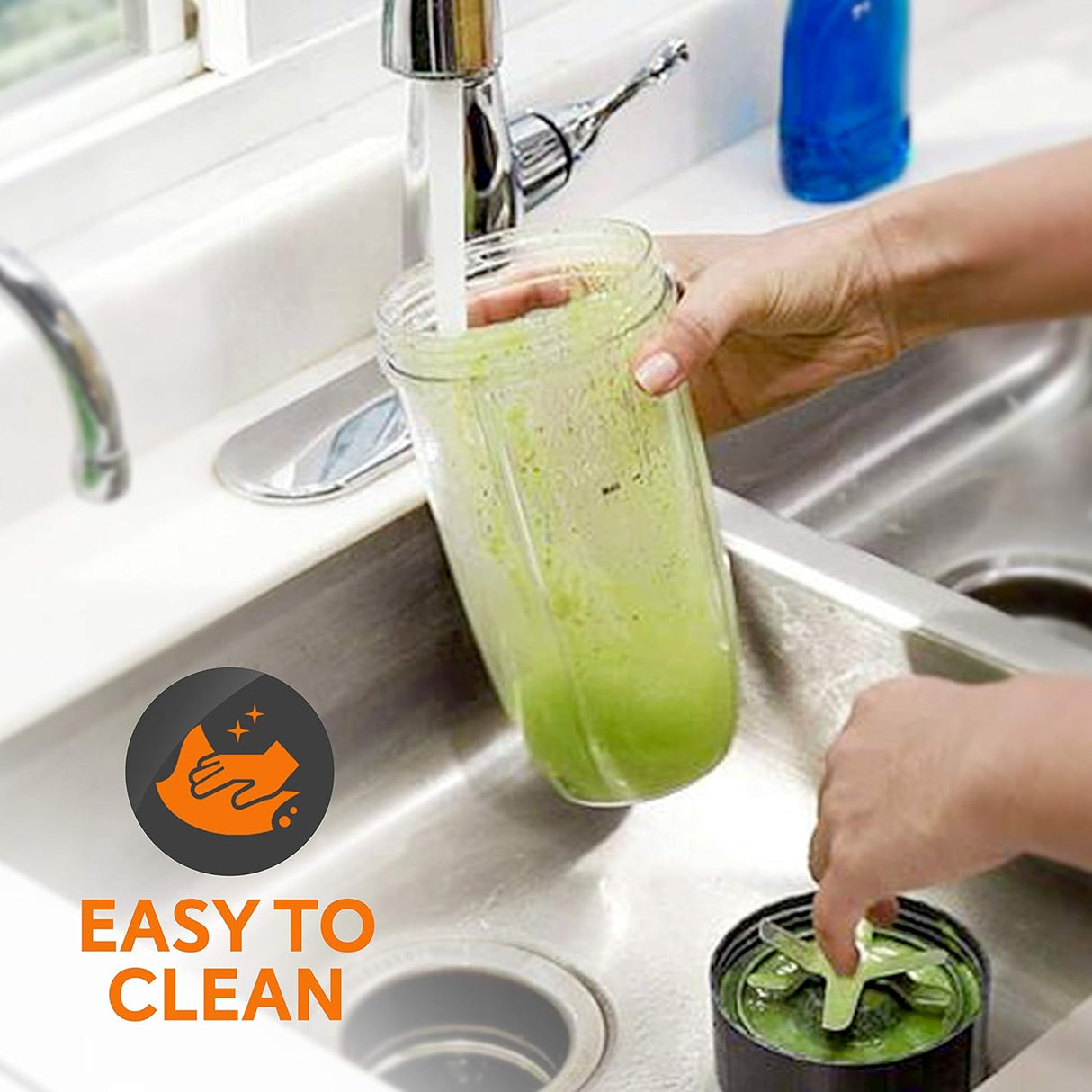 Licuadora Mini eléctrica personal negra Nutrichef NCBL1000