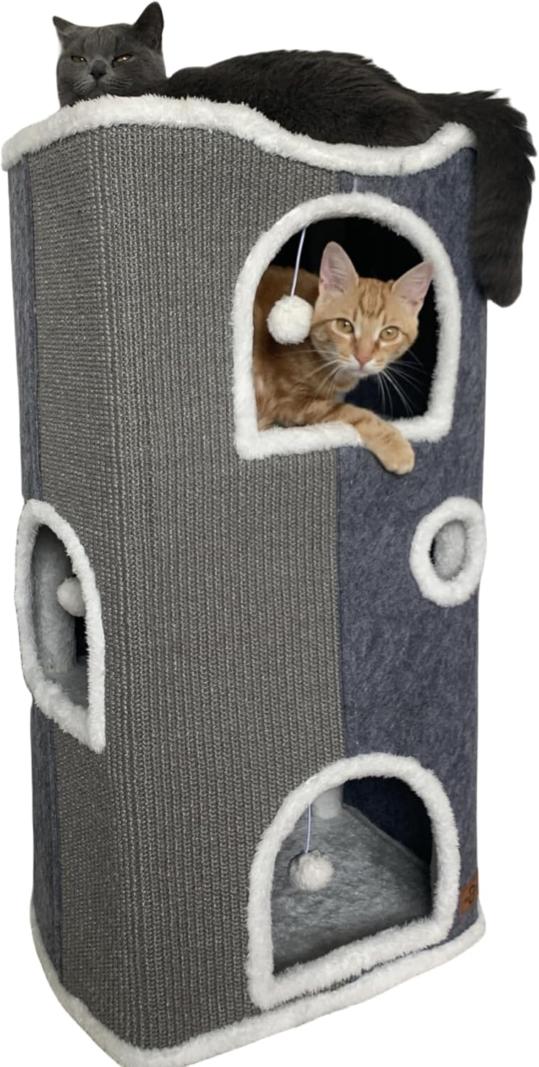 Casa para Gatos de 4 Niveles, Muebles para Mascotas, Modelo 2023