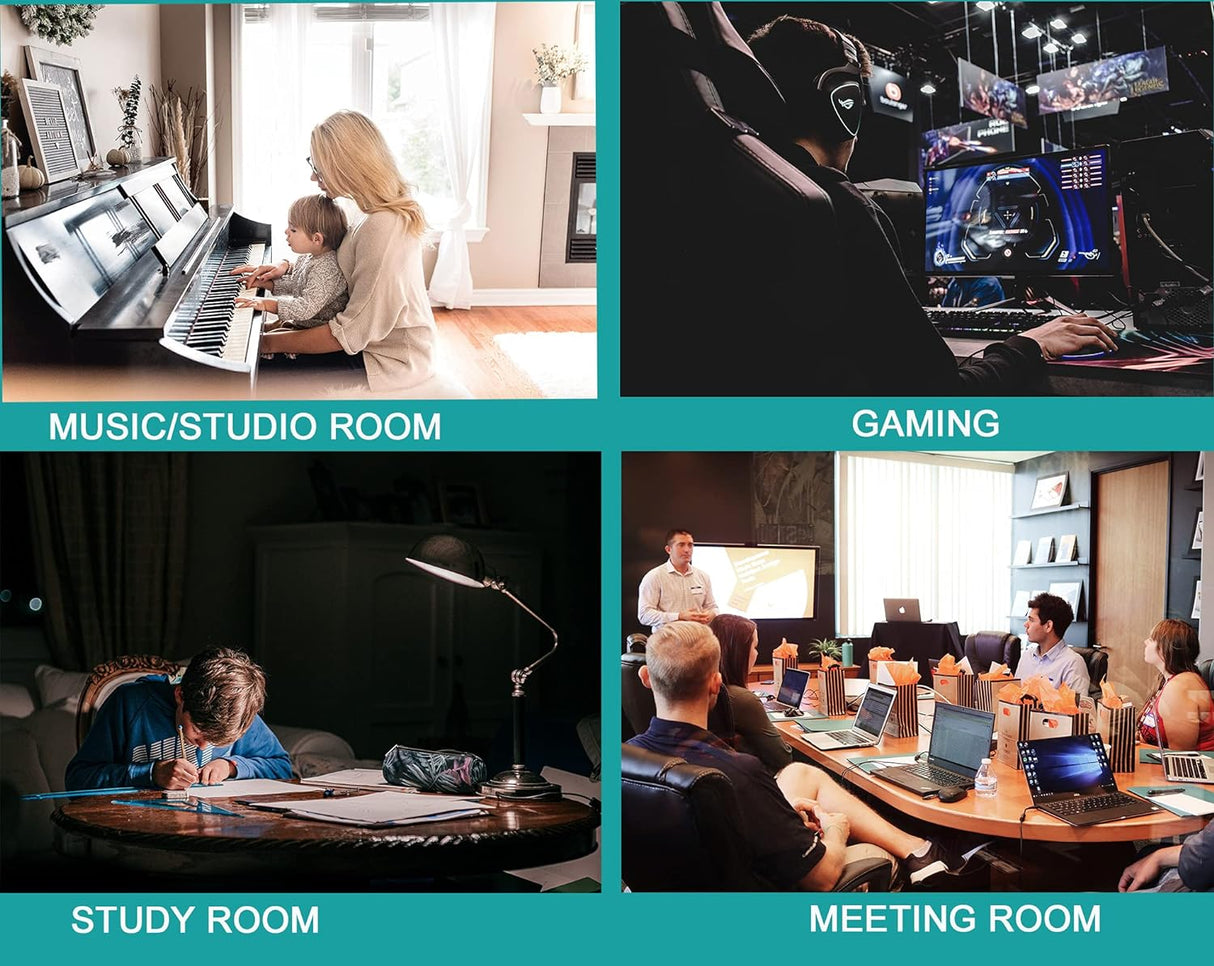 Paneles Acústicos 24 Pack, Espuma Aislante, 2x12x12