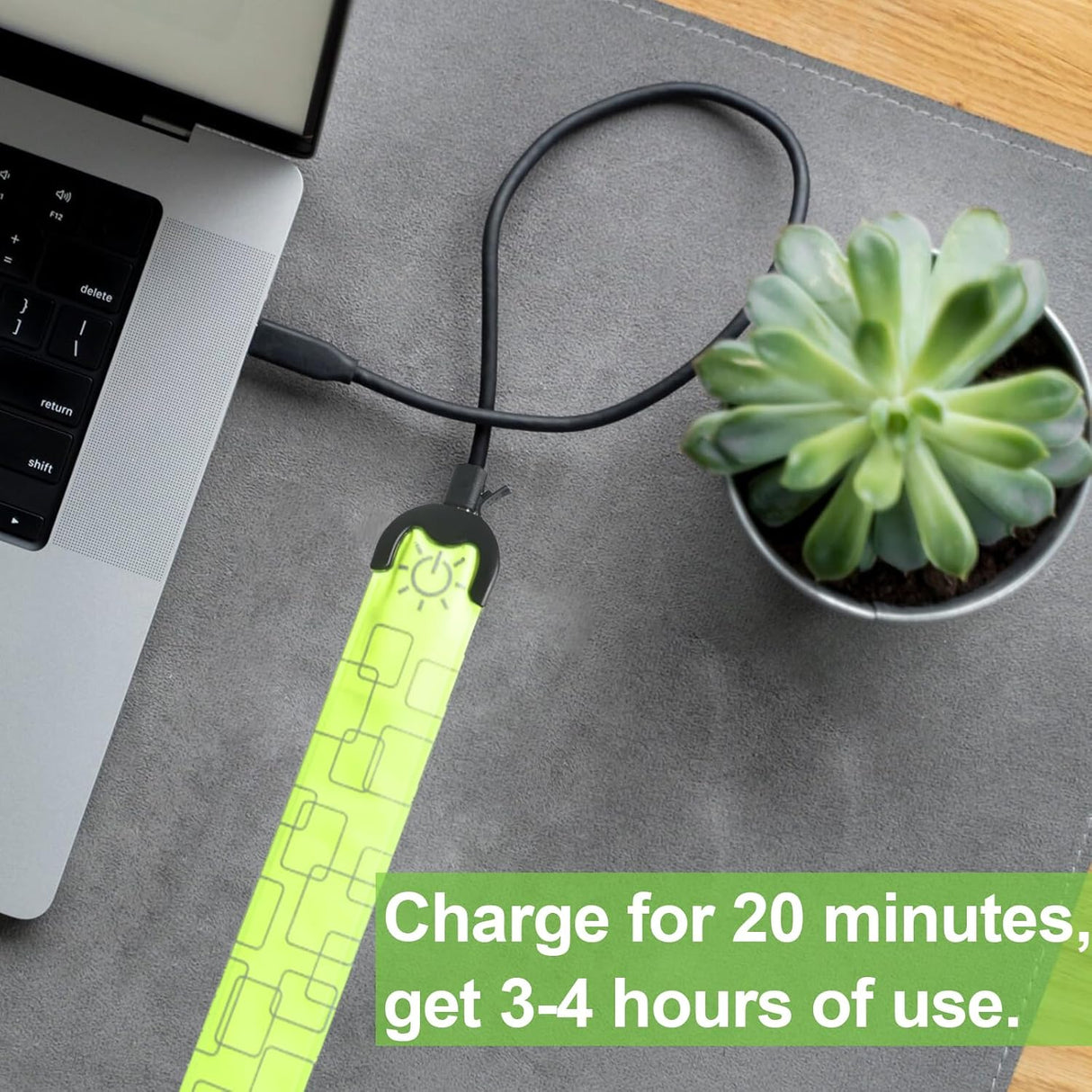 Brazalete LED USB para Correr con Alta Visibilidad