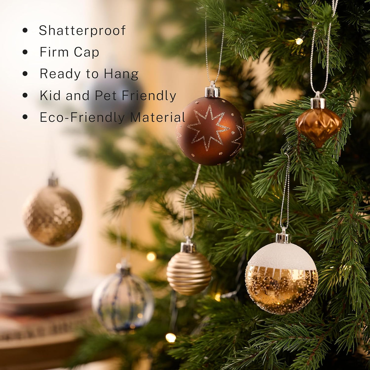 Adornos Navideños DecorbyHannah, 21ct, Shatterproof, Set