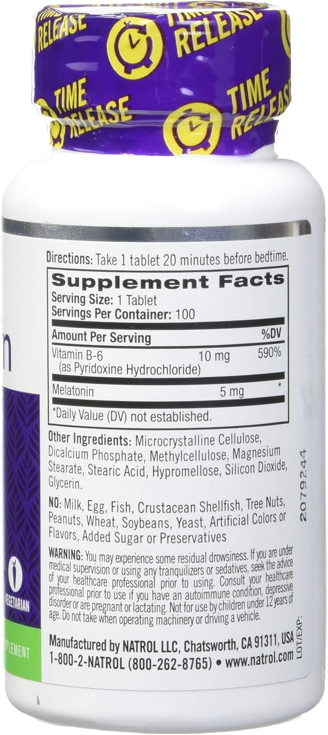Melatonina de Liberación Prolongada Natrol, 90 Tabletas