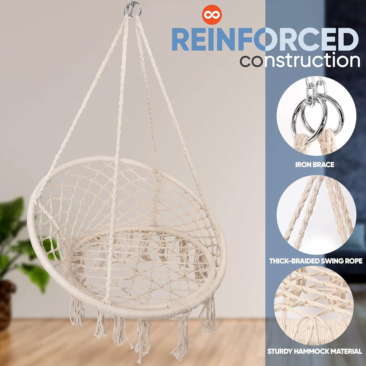 Hamacas o Silla de columpio individual SereneLife SLHMW31